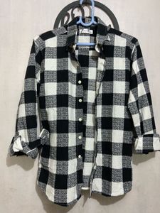 Classic Black &amp; White Checkered Shirt