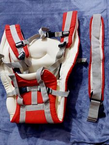 Baby Carry Bag For 0-2 Year ( Red &amp; Cream)