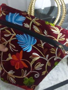 Embroidered Handbag