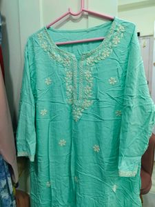 Elegant Mint Green Kurta Dress