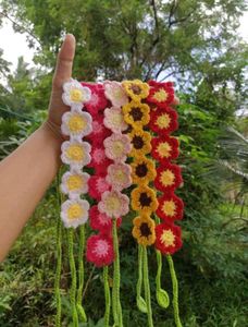 Handmade Crochet Flower Hair Clips