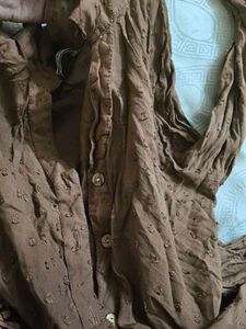 Brown Textured Kurta
