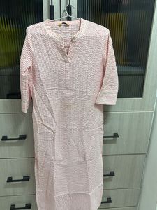 Pink Striped Kurta