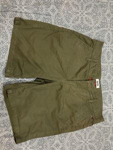 Olive Green Cargo Shorts