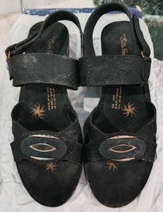 Black Sandals with Adjustable Straps