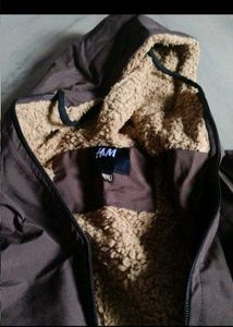 H&amp;M Brown Sherpa Lined Jacket