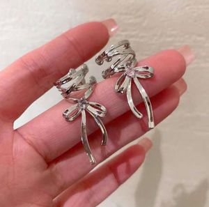Chic Silver Bow Ear Cuff