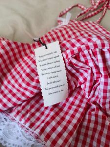Red check top new