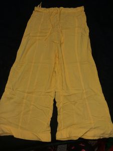 YELLOW ANARKALI SUIT WITH PALAZO
