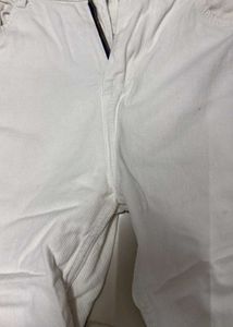 White Casual Pants