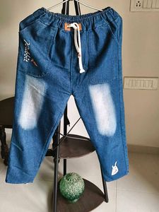 Cute Kids Denim &amp; Pink Pants