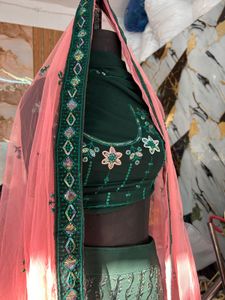 Embellished Lehenga Choli Set unstitched