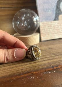 Unisex Vintage Style Silver-Tone Ring