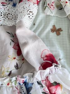 Floral Off-Shoulder Tiered Mini Dress