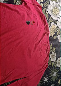 Men's Red Casual T-Shirt