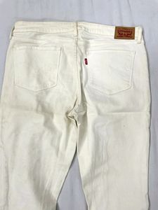 💥OG 💥LEVIS 711 SKINNY WHITE RIPPED DENIM❤️