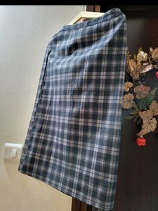 Plaid Midi Skirt