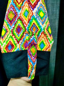Colorful Geometric Print Kurta