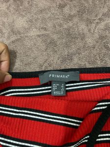 Red Striped Camisole Top