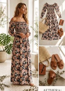 Floral Smocked Maxi Dress