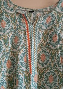 Elegant Printed Cotton Short Kurti