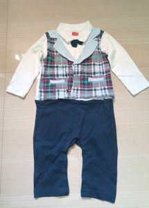 Baby Boy Romper with Bowtie