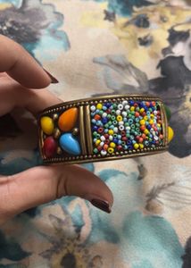 Boho Beaded Bangle Bracelet