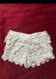 Boho Lace Crochet Shorts