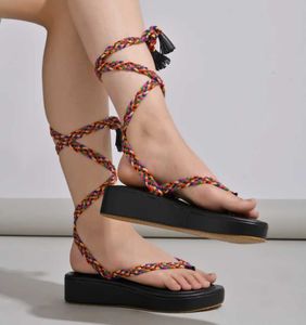 Colorful Braided Sandals