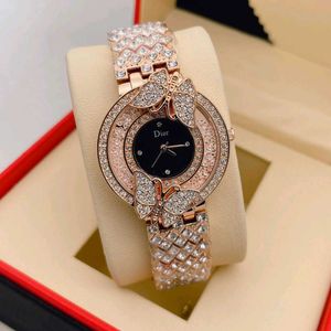 DIOR PREMIUM DIAMOND BUTTERFLY STYLE LADIES WATCH