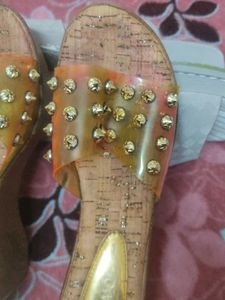Studded Wedge Sandals