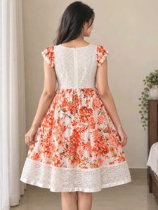 Floral Print Flare Dress