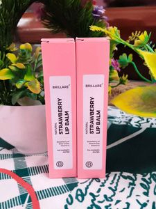 Pack of 2 Brillare Strawberry Lip Balm is a natura