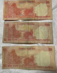 Indian 20 Rupee Notes Collection