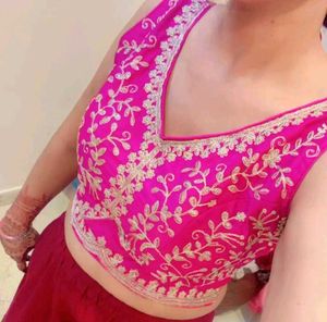 Pink Embroidered Blouse
