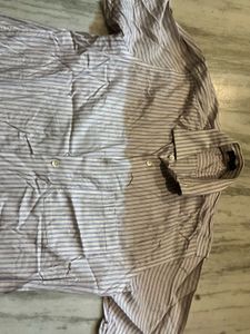 UNISEX Purple Striped Shirt