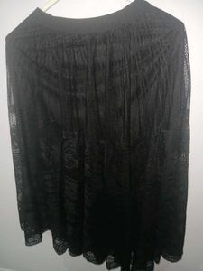 Gothic Black Lace Skirt