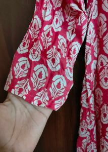 Pink Printed Kurta