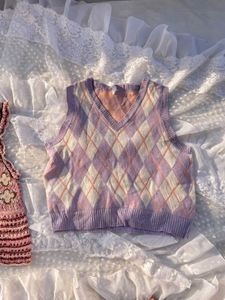 Argyle Knit Vest