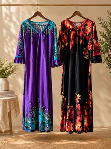 Cozy Floral Print Nightgowns (Set of 2)