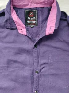 Purple Dress Men Shirt XL