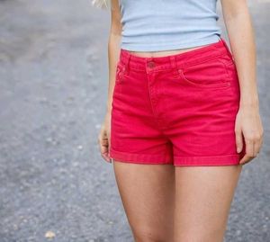 Women’s Pink Denim Shorts – Trendy &amp; Comfortable