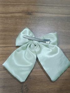 Elegant Satin Bow Hair Clip