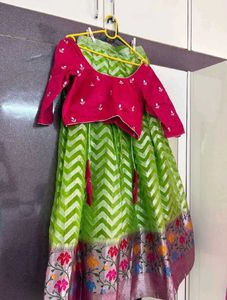 💃🏻 Garba Green &amp; Pink Lehenga Choli ❤️
