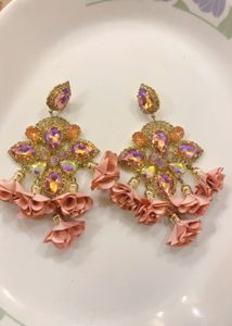 New Stunning Statement Floral Earrings