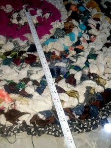 Boho Rag Rug handmade 3" 3 fit