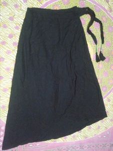Black Wrap Around Skirt