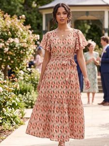 Boho Print Midi Dress