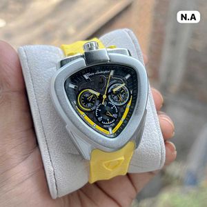 Lamborghini luxury chronograph watch with unique s
