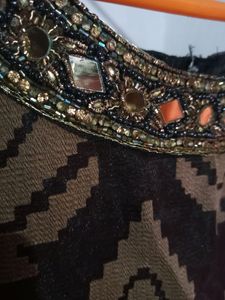 Self Stitched Women Ethnic Gown 🤎 🖤